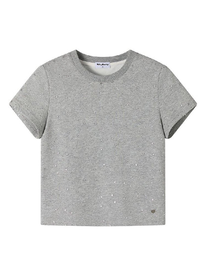 Slim Micro Loose Round Neck Tops【s0000011991】
