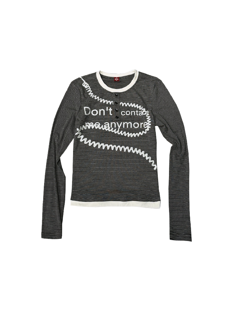 Slogan Silkscreen Print T-Shirt【s0000018318】