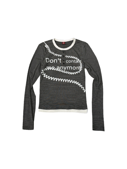 Slogan Silkscreen Print T-Shirt【s0000018318】