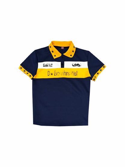 Star Color Block Slim Polo Tee【s0000018273】