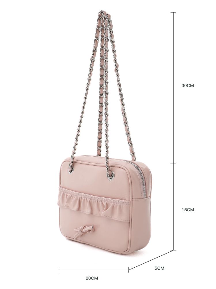 Lace Bow Crossbody Square Bag【s0000012522】