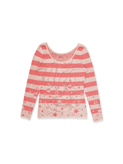 Irregular Star Stripe Diamond Top【s0000016117】