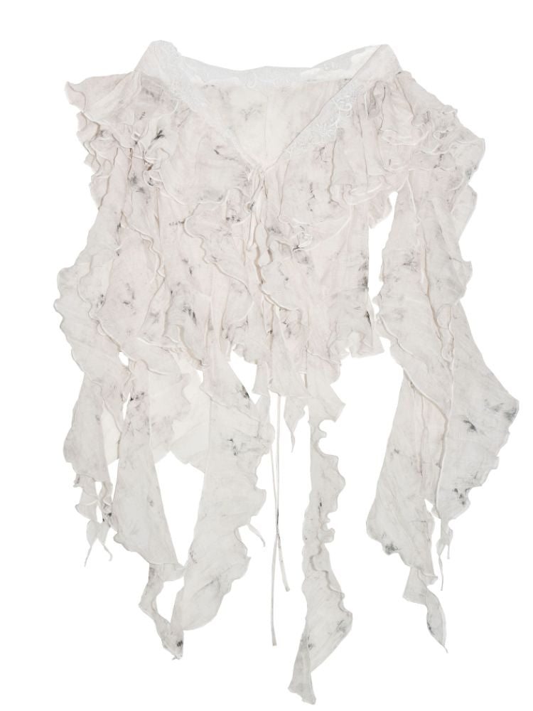 Airy Lightweight Ruffle Top【s0000013208】