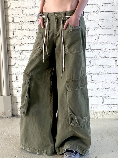 Letters do old loose work pants【s0000012430】