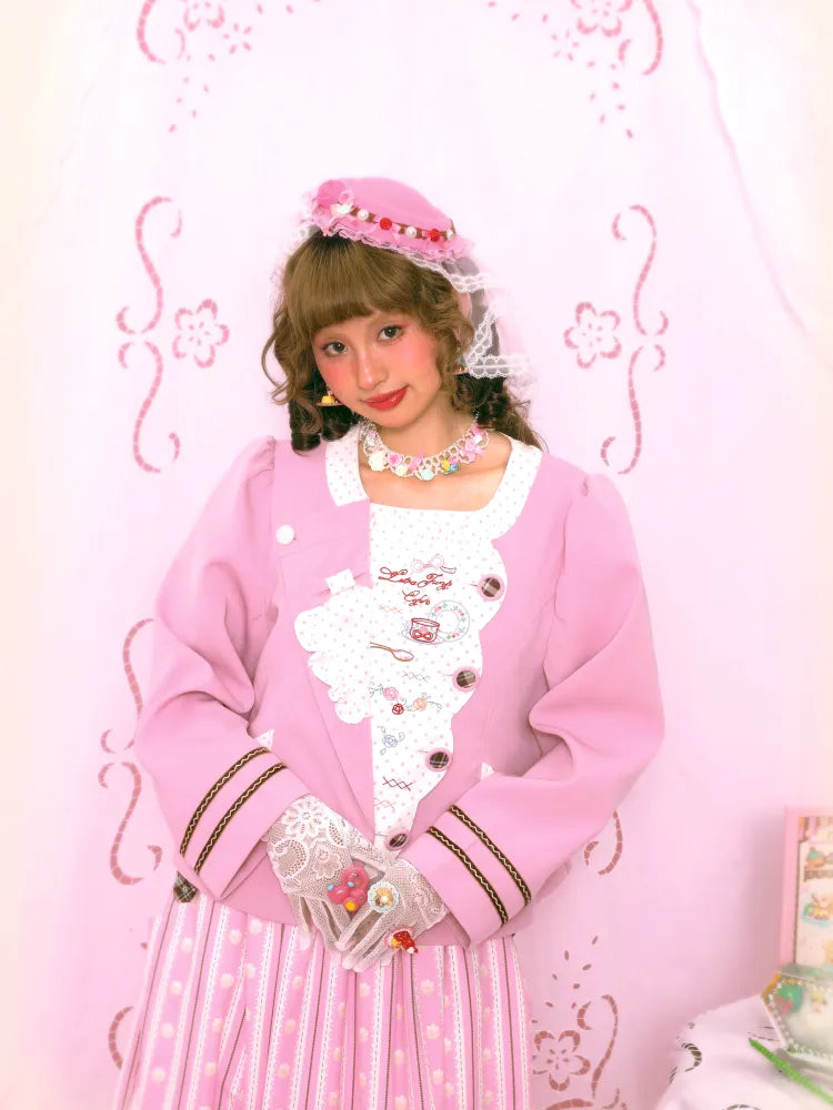 Patchwork Embroidered Tea Break Blazer【s0000014160】