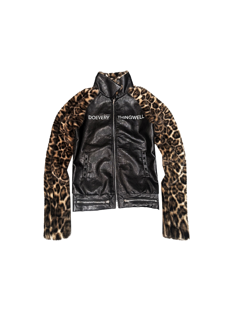 Leopard Print Stand Collar Jacket【s0000019110】