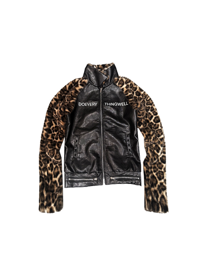 Leopard Print Stand Collar Jacket【s0000019110】