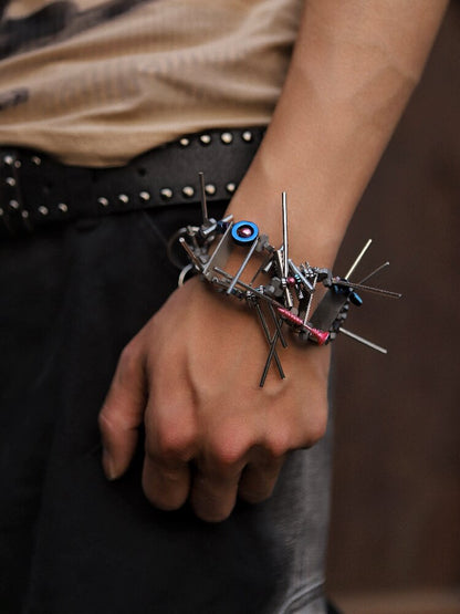 Handmade Irregular Heavy Punk Bracelet【s0000018913】
