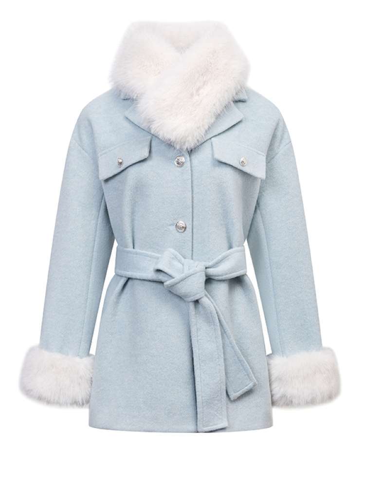 Mid-Length Wool Blend Jacket【s0000014608】