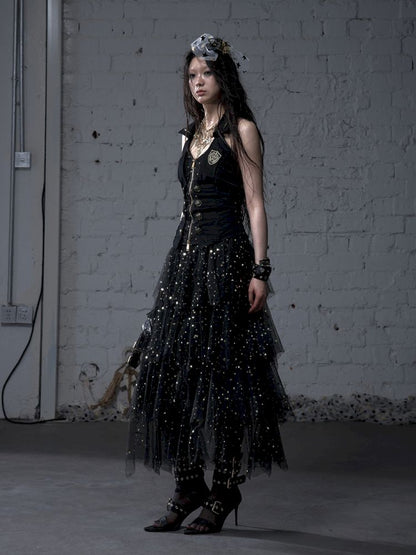 Multi-Layered Mesh Cake Skirt【s0000012789】