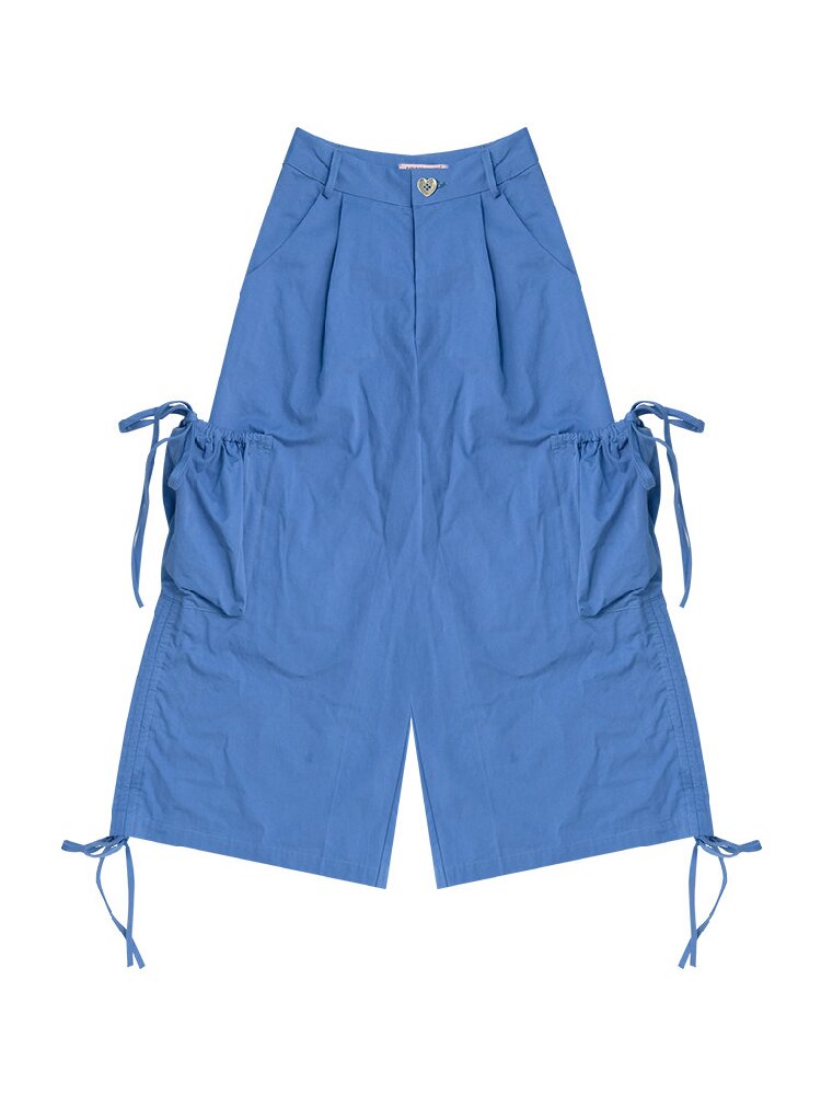 Lazy Summer Drawstring Casual Pants【s0000017263】