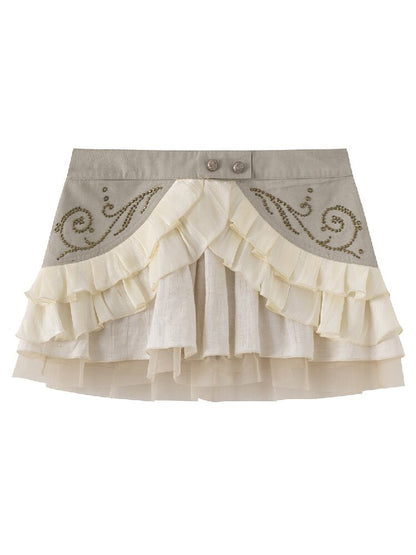 Tale Of The Vine Twill Cake Skirt【s0000017047】