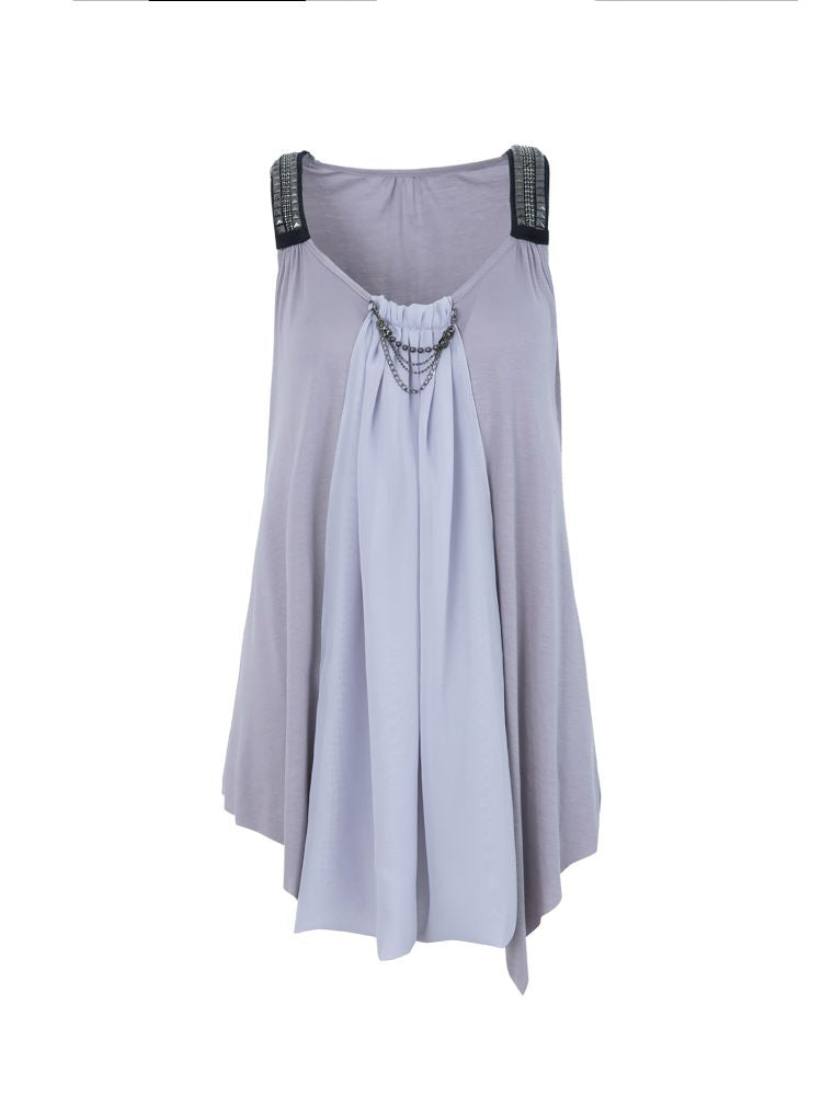 Loose A-line Y-shaped Doll Tank Top【s0000012711】