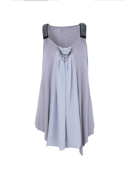 Loose A-line Y-shaped Doll Tank Top【s0000012711】