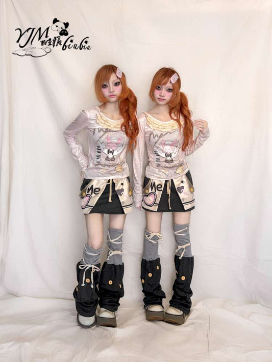 Gilded Heart Mark Pocket Skirt【s0000015397】