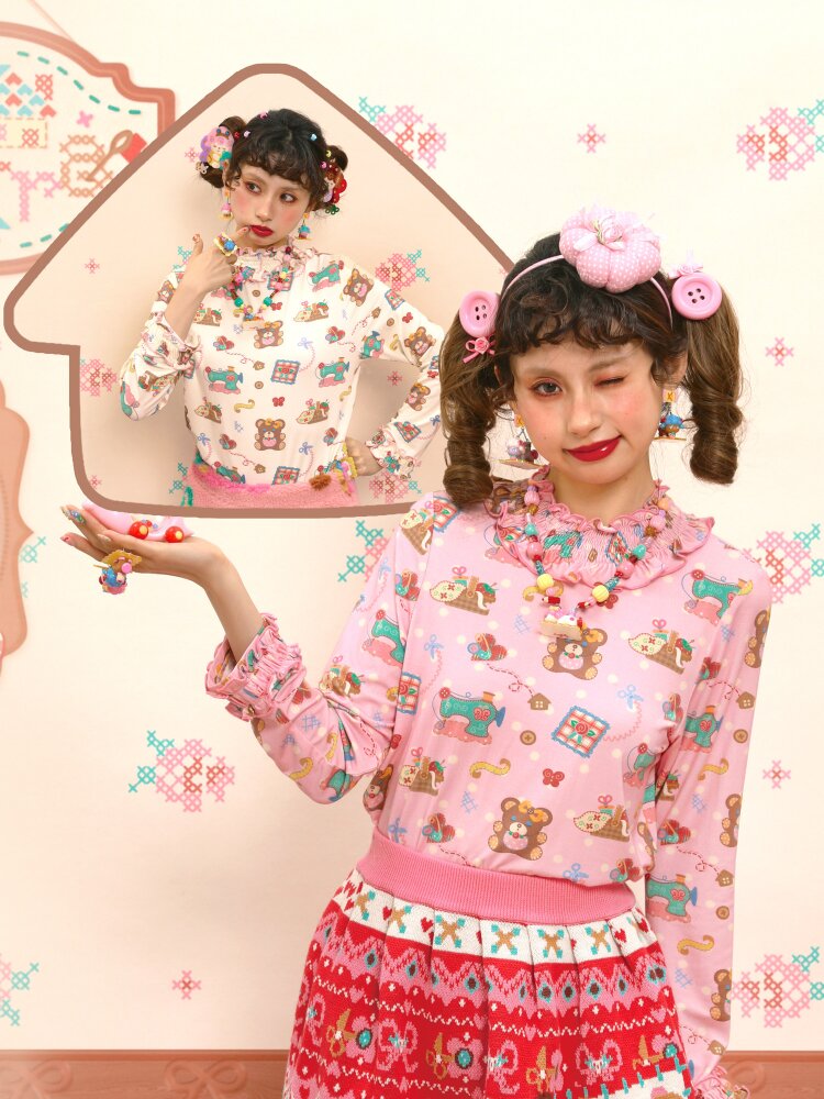 Cable Lace Collar Stretch Cotton【s0000015564】