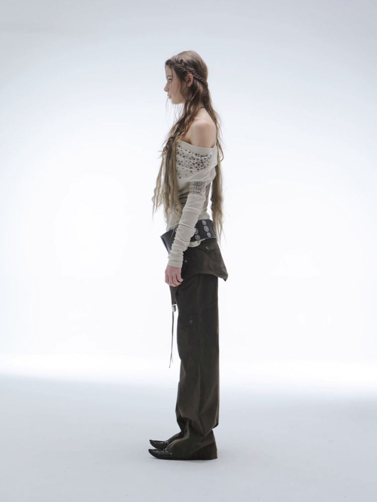 Straight-Leg Pocket Workwear Pants【s0000013904】