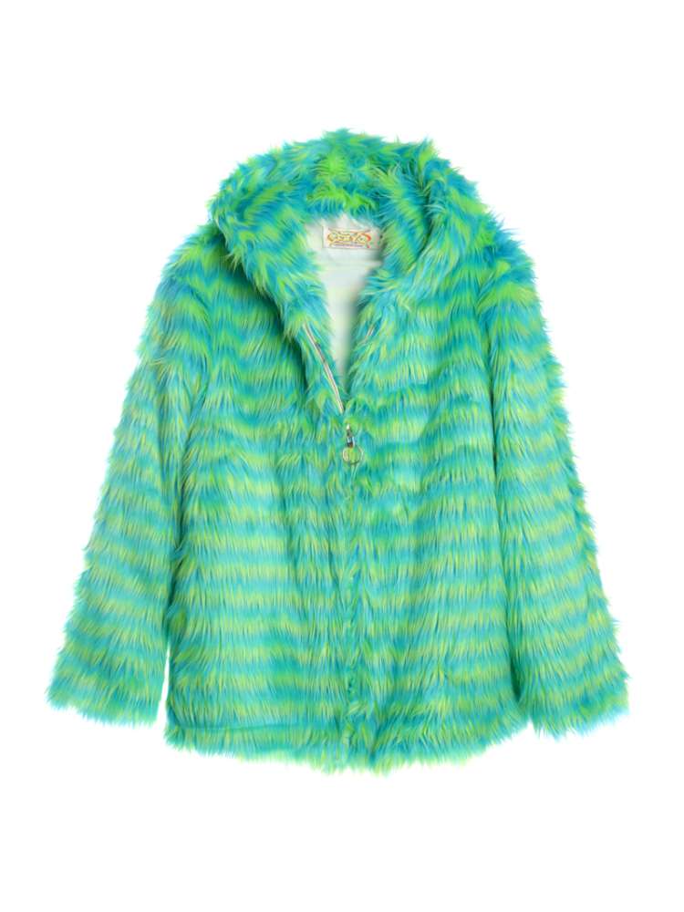 Y2K American Street Trendy White Fur Hooded Jacket【s0000014910】