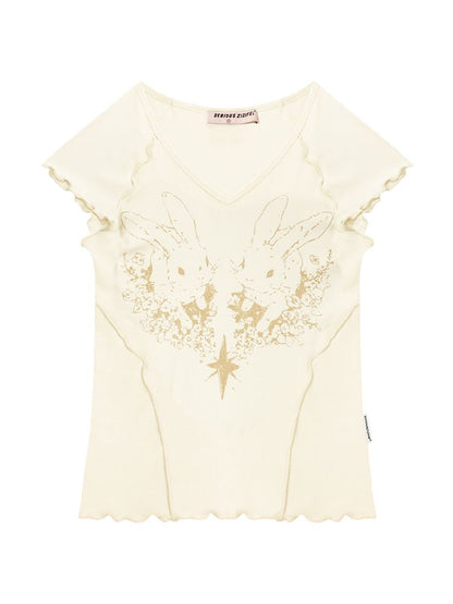 V-Neck Short Sleeve T-Shirt【s0000012251】