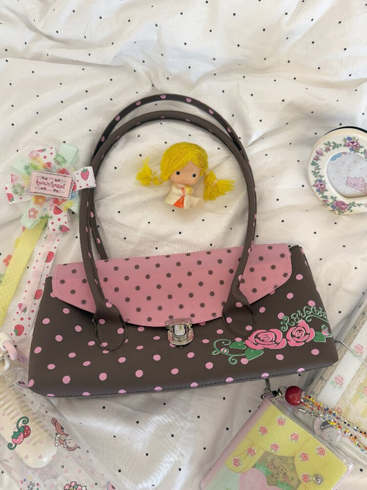 Polka Dot Frosted Jelly Tote Bag【s0000017505】
