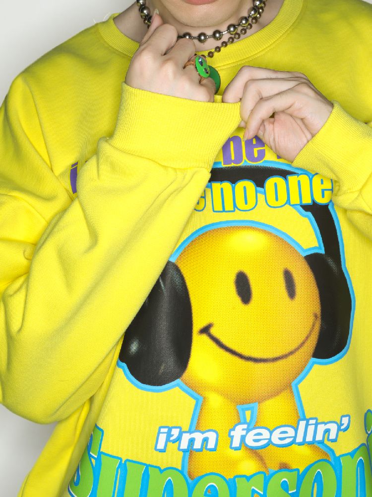 American Casual Street Smiley Loose Pullover [S0000010265]