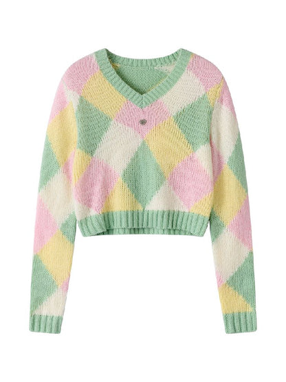 British Drop Shoulder Knit Sweater【s0000011967】