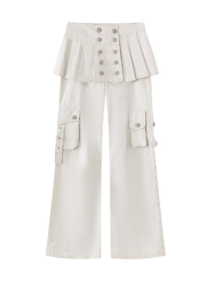 Napoleon Pleated Patchwork Pants【s0000018105】