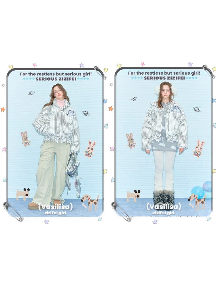 Short Thickened Cat Drawstring Jacket【s0000011505】