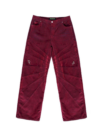 Loose Slouchy Red Jeans【s0000011022】