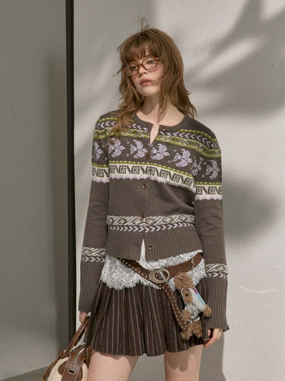 Button-Up Knit Cardigan Jacket【s0000014393】