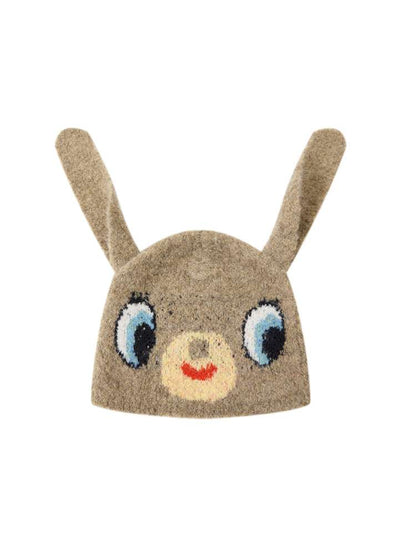 Caramel Brown Long Ears Plush Rabbit Hat【s0000014825】
