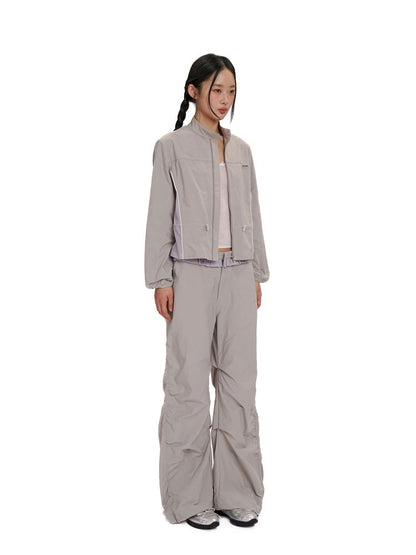 Natural Pleated Leisure Pants Sweat Suit【s0000012519】