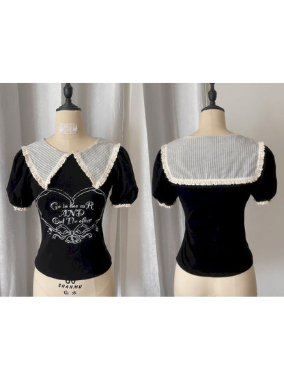 Plaid suit T-shirt/cake skirt【s0000012434】