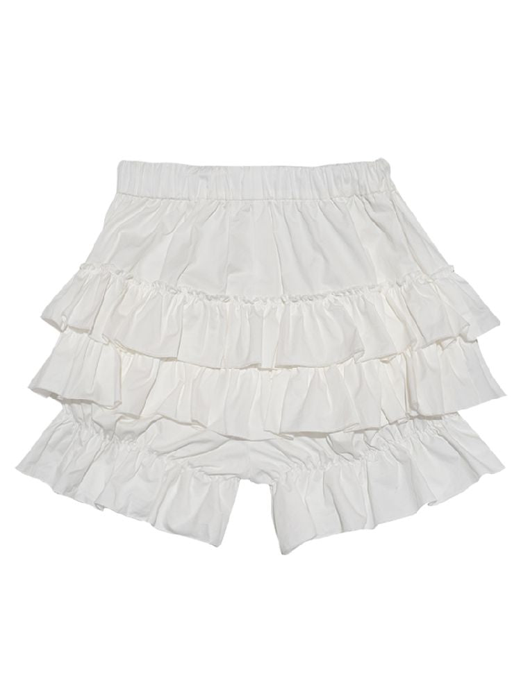 Cake Elastic Waist Bubble Shorts【s0000011333】