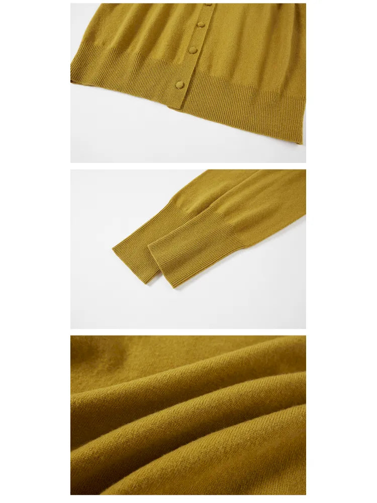 Long-Sleeved Slim-Fit Knit Cardigan【s0000014055】