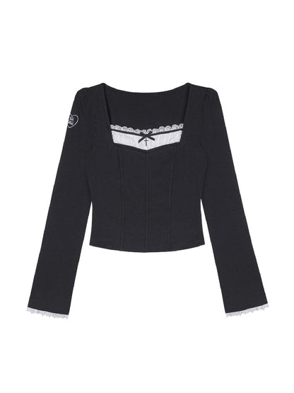Faux Fishbone Fake Two-Piece Top【s0000017869】