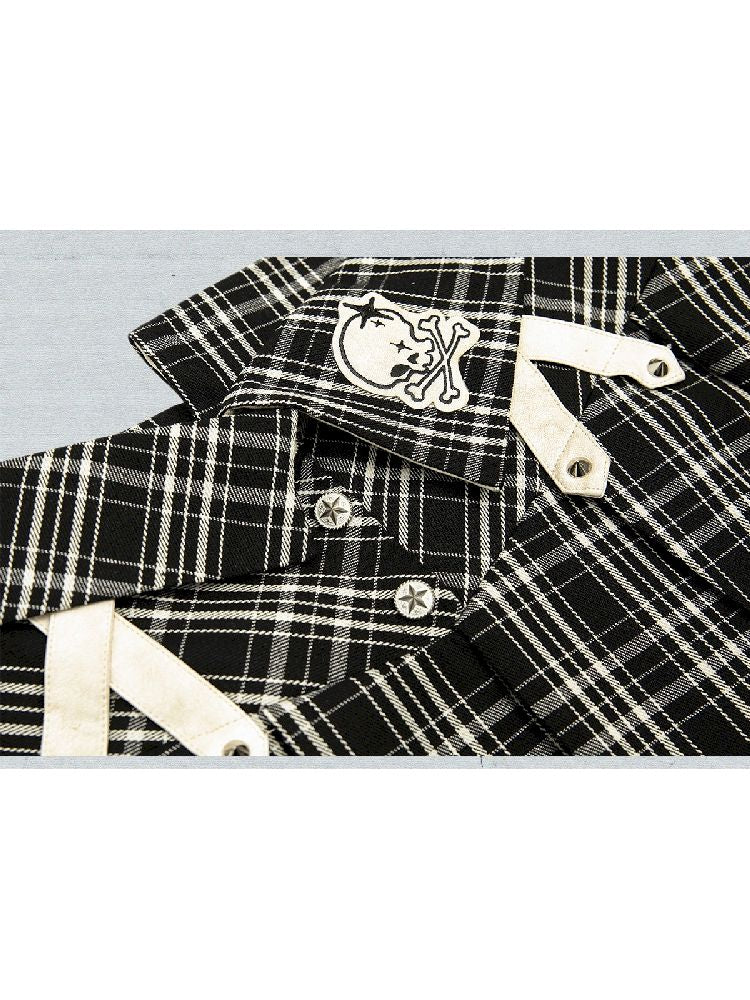 Peplum irregular pleated bustier midi skirt【s0000005970】