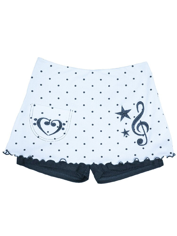 Embroidery Polka Dot Skirt Pants【s0000016548】