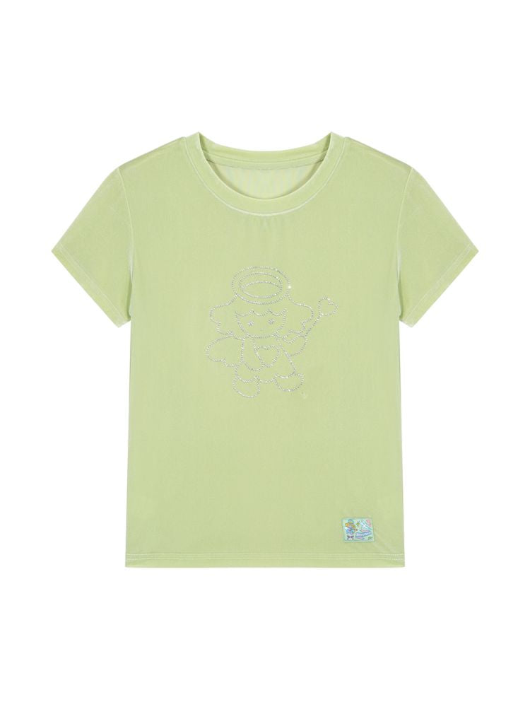 Velvet Cherub Hot Drill Short Sleeve T-Shirt【s0000012449】