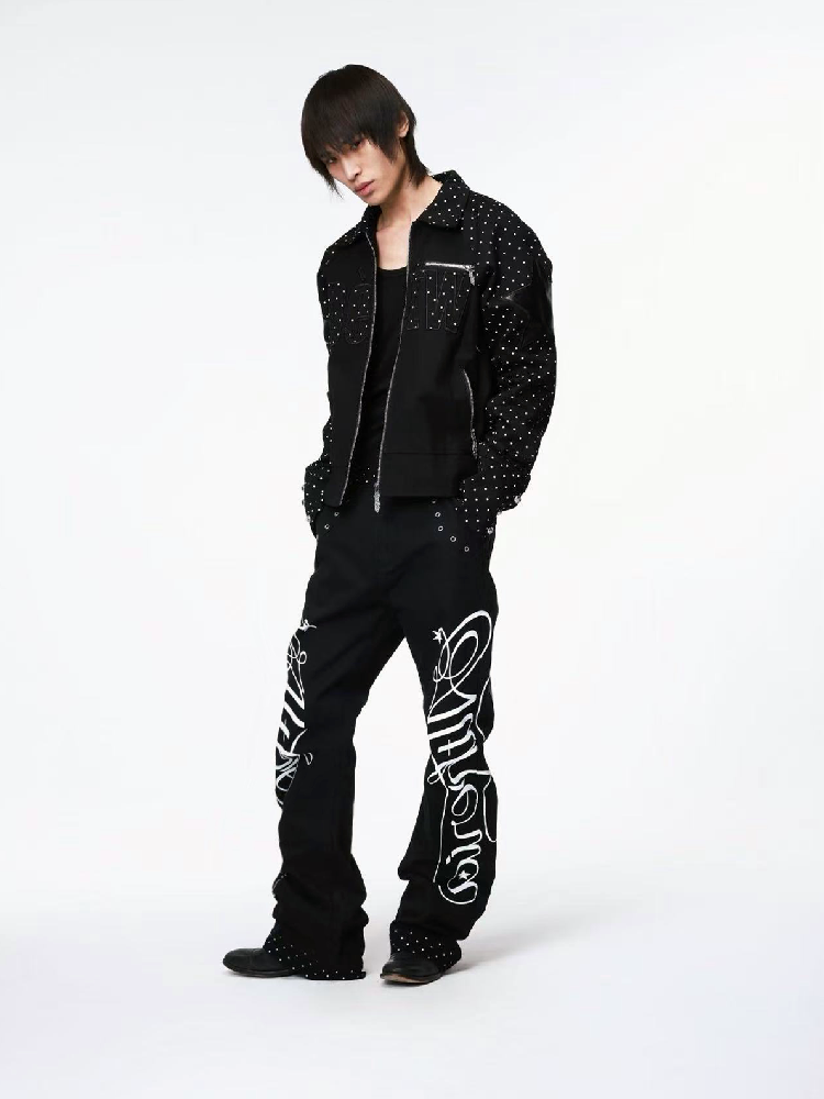 Vintage Polka Dot Knife Jeans【s0000018207】