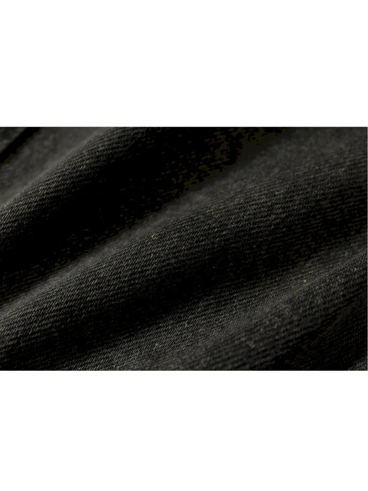 Denim Detachable Slim-Fit Hooded Jacket【s0000013951】