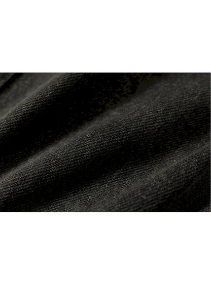 Denim Detachable Slim-Fit Hooded Jacket【s0000013951】