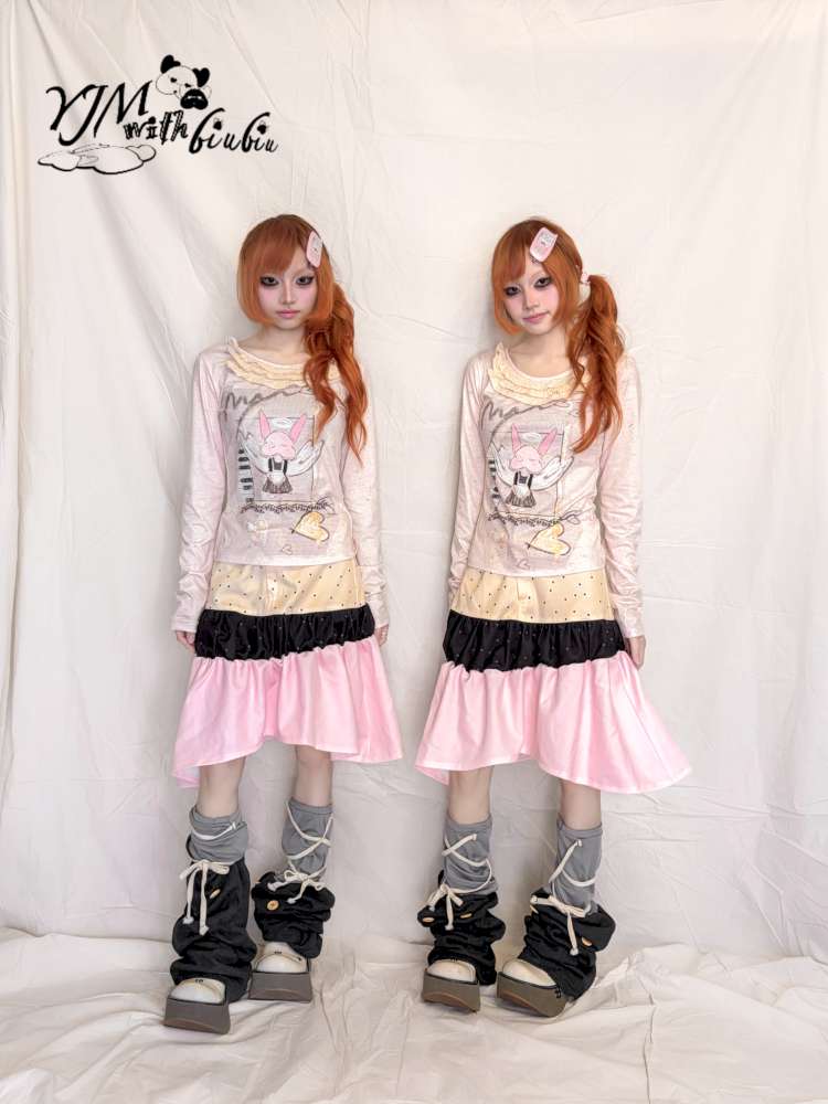 Patchwork Irregular Polka Skirt【s0000015393】