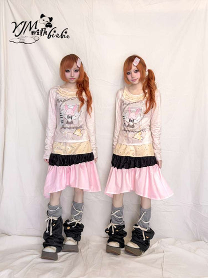 Patchwork Irregular Polka Skirt【s0000015393】