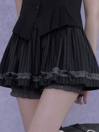Black Forest Slimming Skirt Pants【s0000016645】