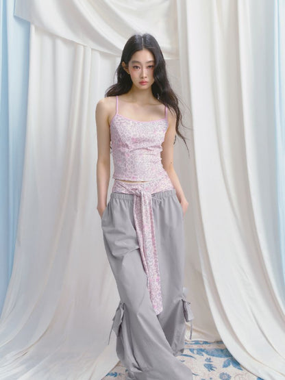 Camisole Top Strappy Shorts Set【s0000012150】