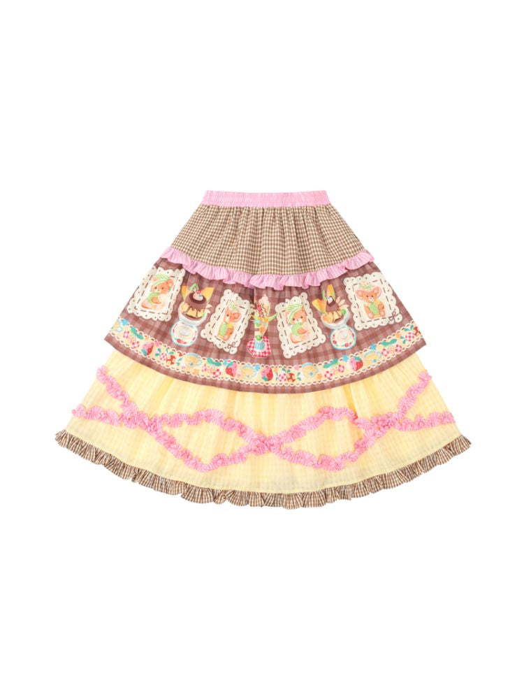 Lace Design Layered Cake Skirt【s0000013700】