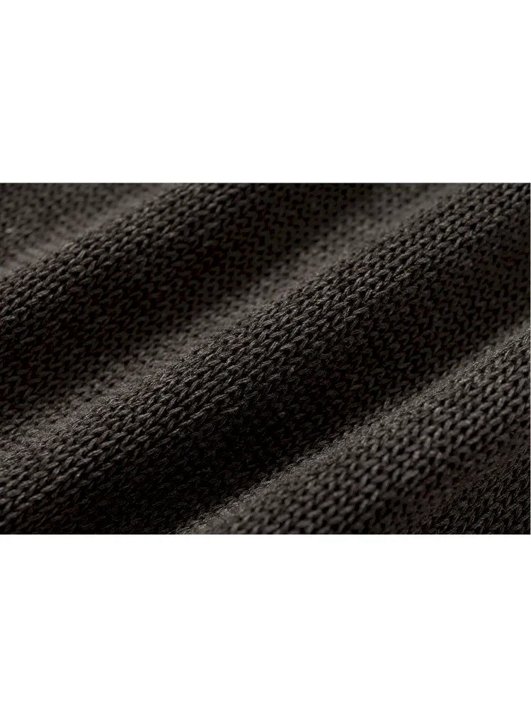 Slim-Fit V-Neck Long-Sleeve Knit Top【s0000013947】