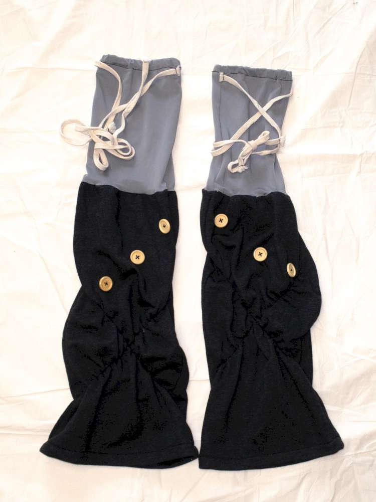 Button Strap Splicing Leg Cover【s0000015398】