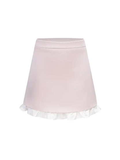 Doll Collar Short Jacket Flounce-Hem Bodycon Skirt【s0000014334】